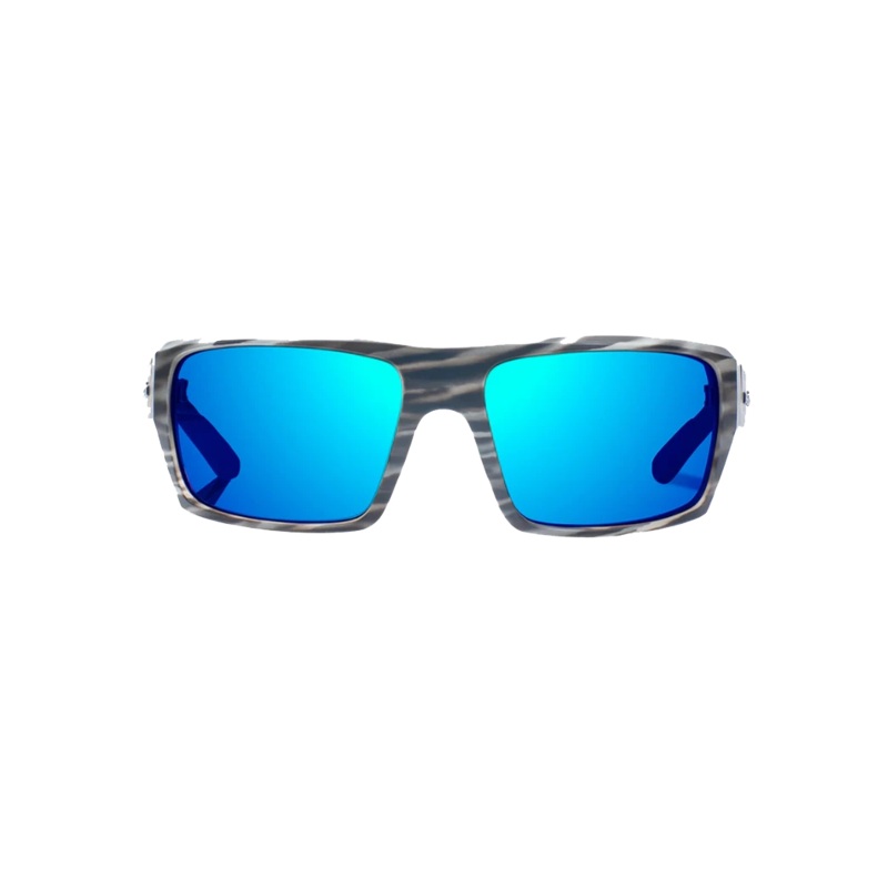 BAJIO Nato Gray Stripe Matte | Blue Mirror Glass