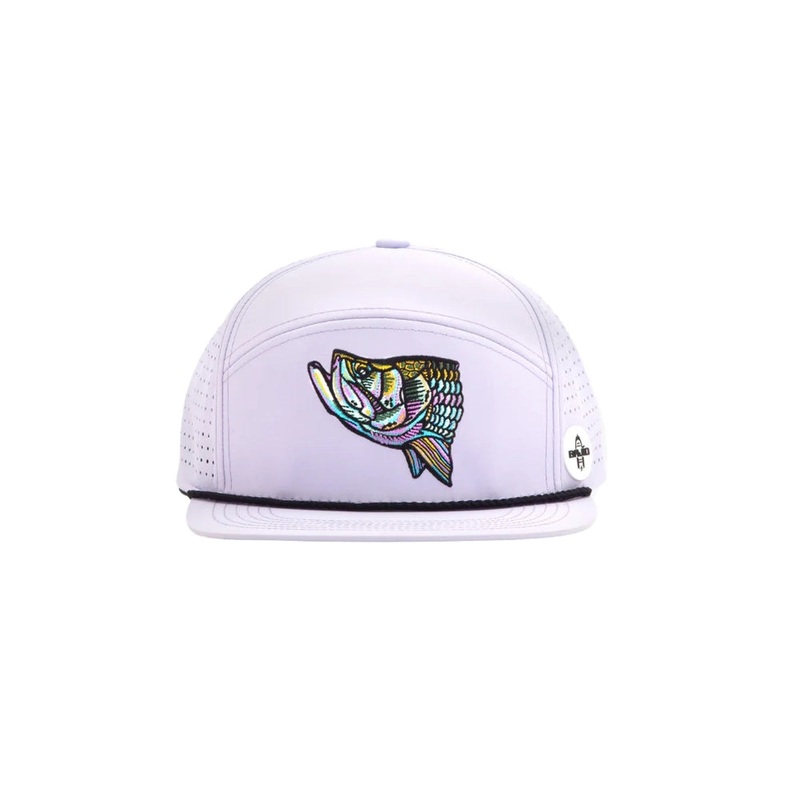 BAJIO Tarpon Head Performance Flat Brim Hat – Lavender One Size
