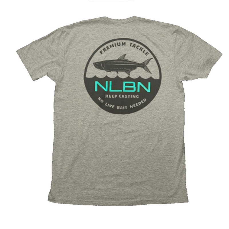 NLBN Cotton Short Sleeve – Grey – Circle Tarpon Badge