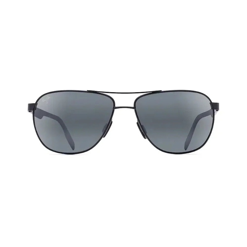 MAUI JIM Castles Sunglasses Matte Black | Neutral Grey