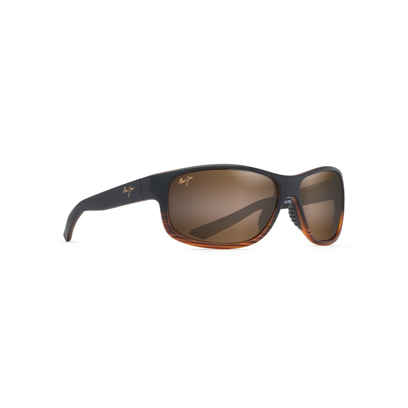 MAUI JIM Kaiwi Channel Sunglasses Dark Brown Stripe | HCL Bronze