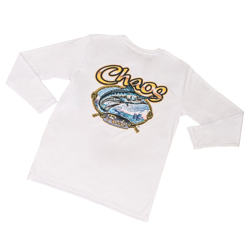 CHAOS “Rods” Logo BW – Mens Xtreme-Tek Long Sleeve Shirt