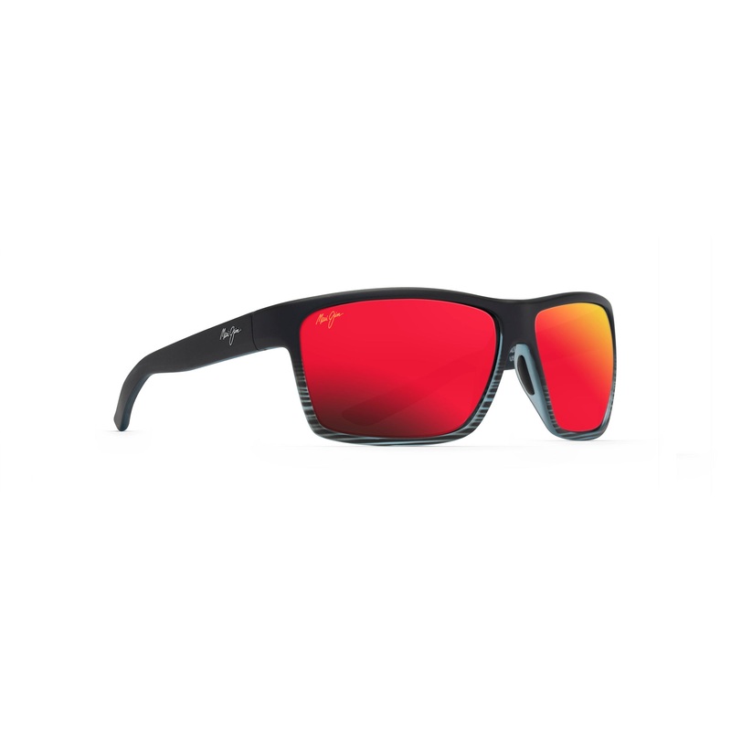 MAUI JIM Alenuihaha Sunglasses Grey/Black Stripe | HAWAII LAVA