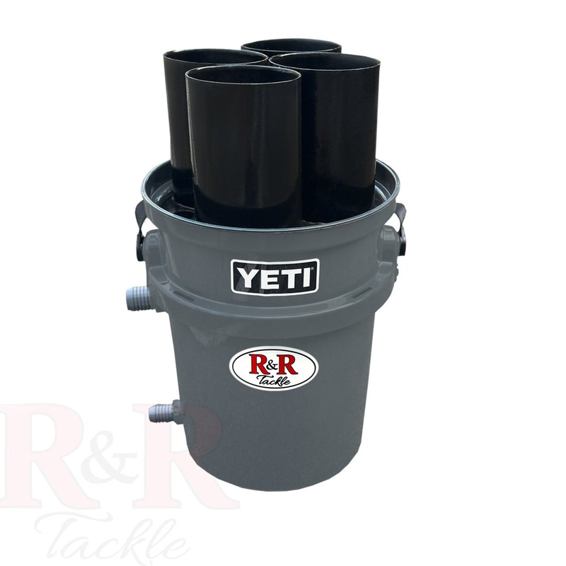 R&R 4 Tube Live Bait 16″ Tall Bucket Tube
