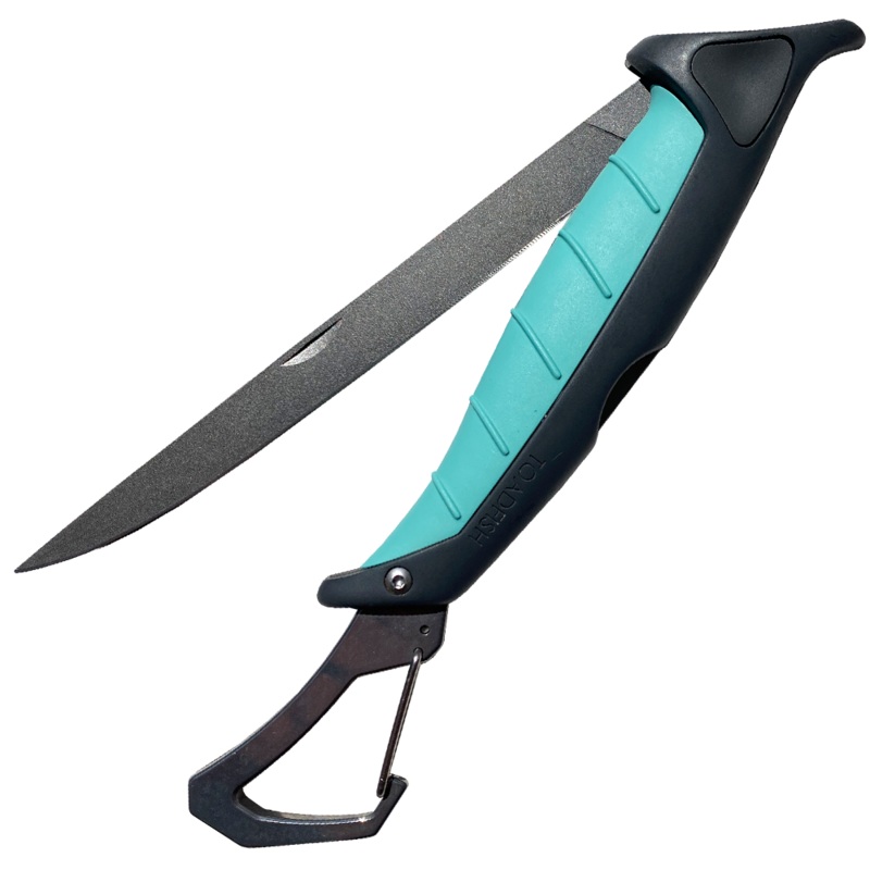 Toadfish Stowaway 8.5″ Folding Fillet Knife with built in Carabiner