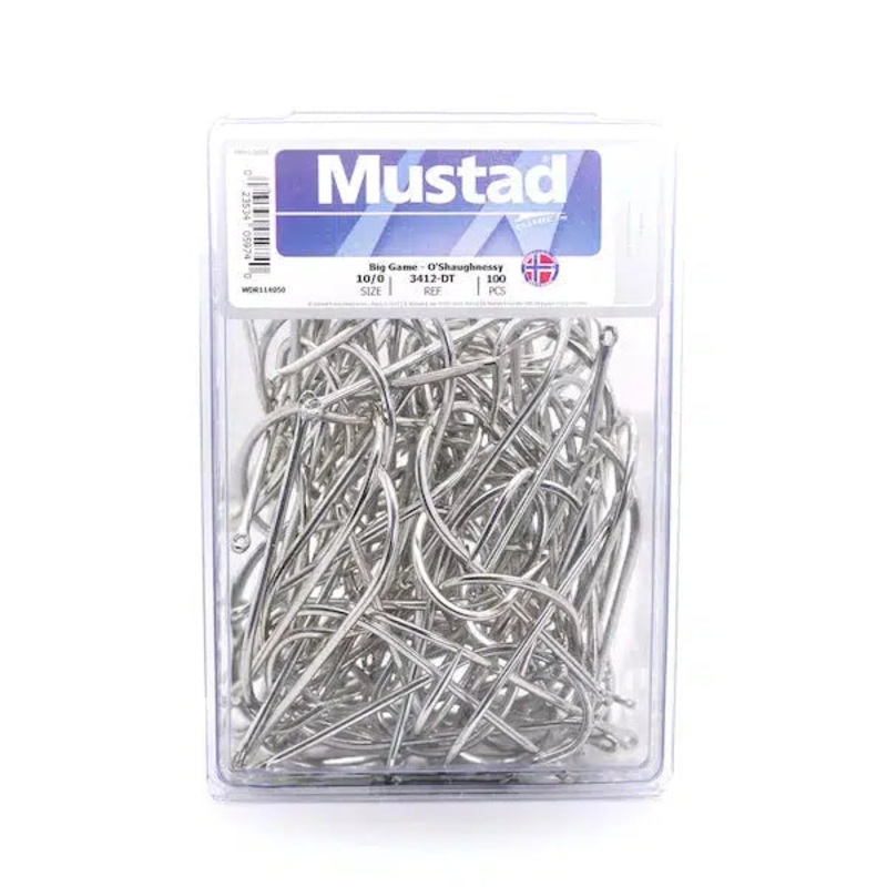 Mustad 3412 OShaughnessy Needle Eye 2X Strong Duratin Hook