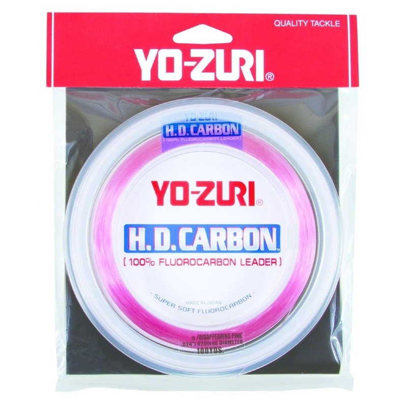 YO-ZURI H.D. Carbon Disappearing Pink Leader 30Yards