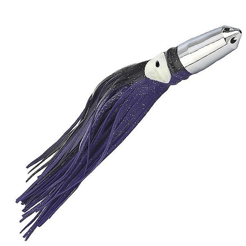 Boone 1oz Chrome Jet Unrigged Bullet 4 3/4″ – Purple-Black