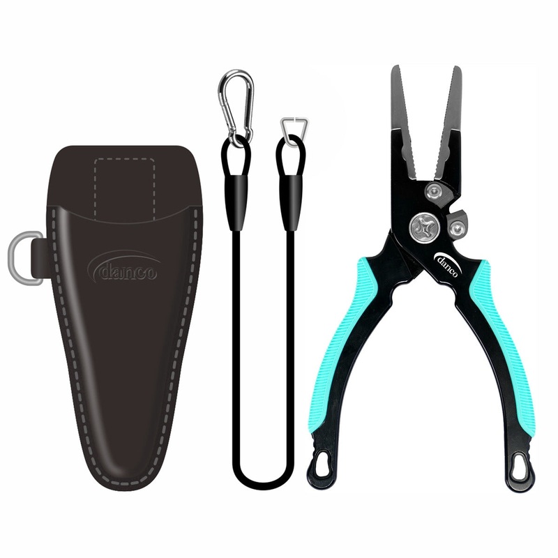 DANCO Pro Series 6.5″ Aluminum Pliers with Black Sheath & Lanyard