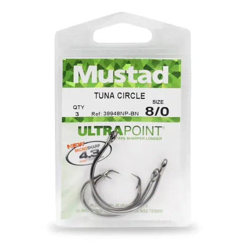 Mustad Demon Wide Gap Perfect Circle 39948NP-BN Hook  – 25PK