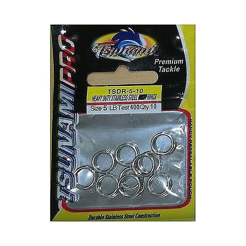 Tsunami Heavy Duty Stainless Steel Solid Ring – 10PK
