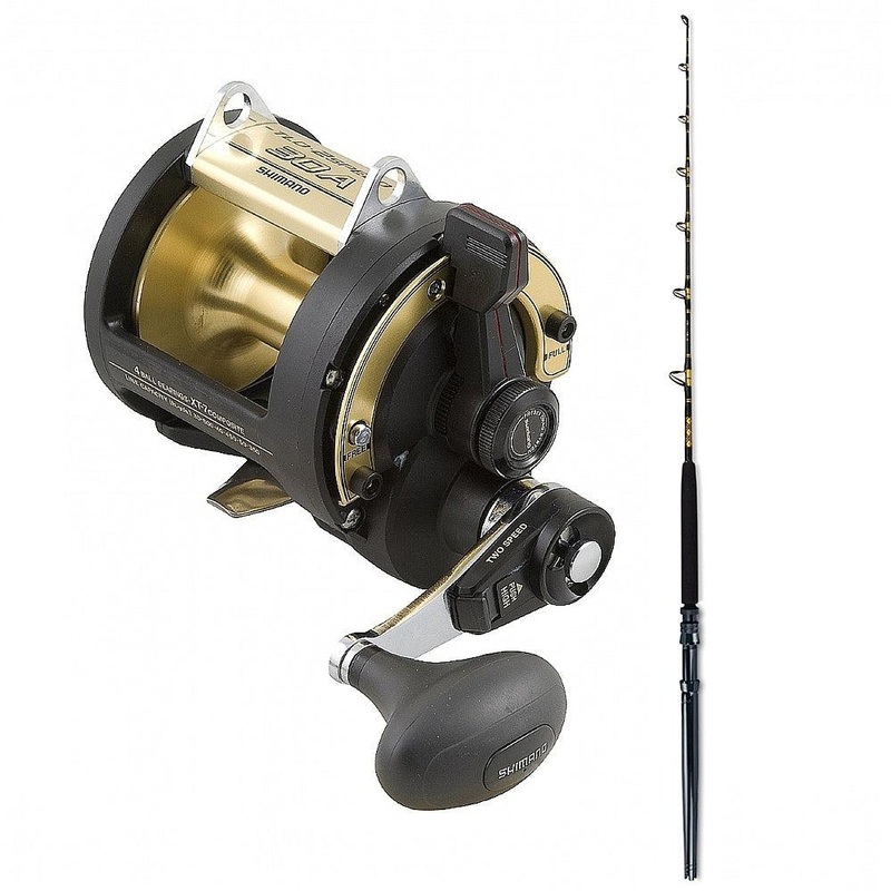 Shimano TLD 30IIA 2SPD with CHAOS ECL 15-30 2 Piece 6FT Gold Combo