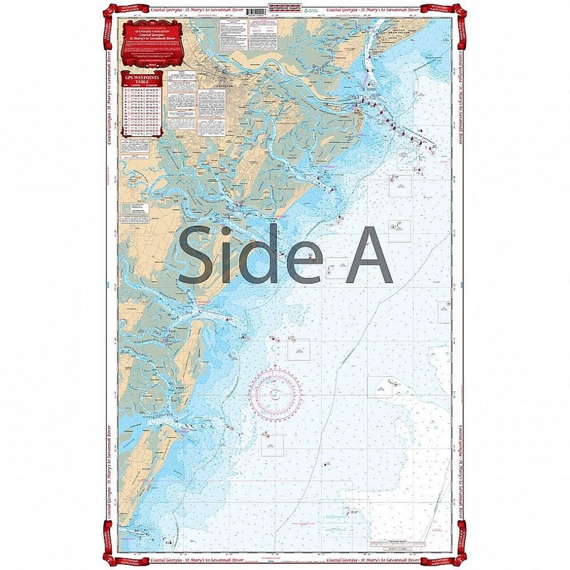 Waterproof Charts 92 St. Mary’s to Savannah River Standard Navigation