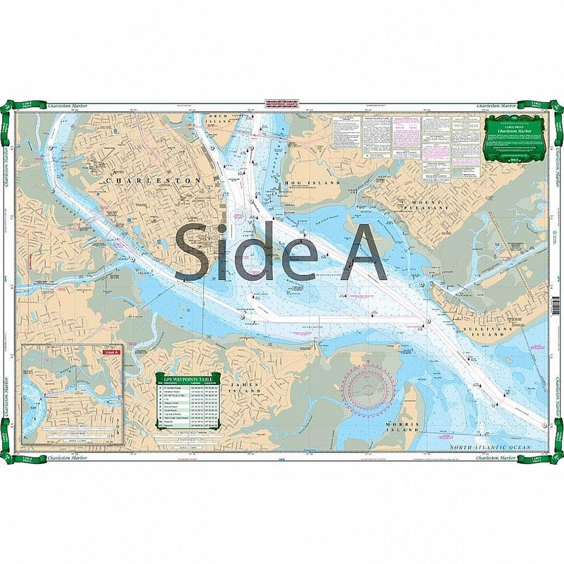 Waterproof Charts 95E Charleston Harbor – Large Print