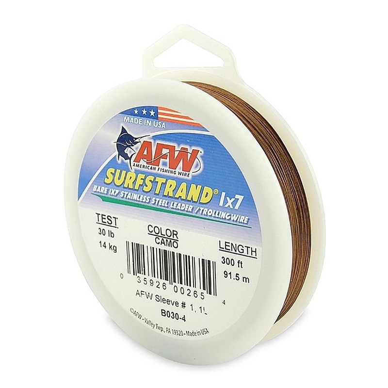 AFW Surfstrand Bare 1×7 Stainless Steel Leader Wire
