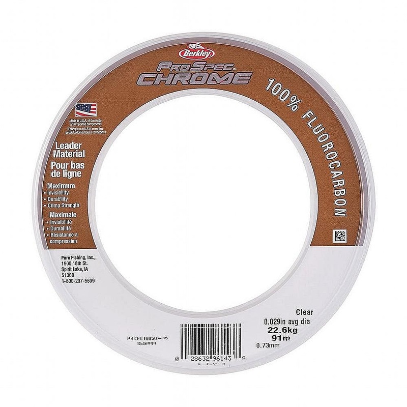 Berkley ProSpec Chrome 100% Fluoro Leader Coil – Clear