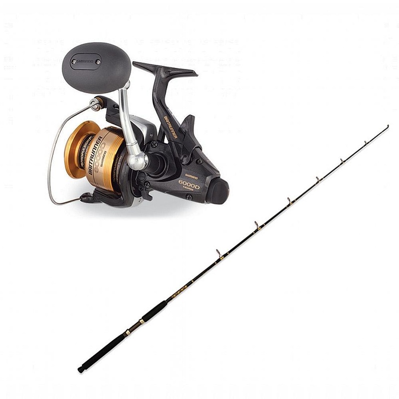 Shimano BAITRUNNER 6000D with SP 12-20 7’0″ CHAOS Gold Combo