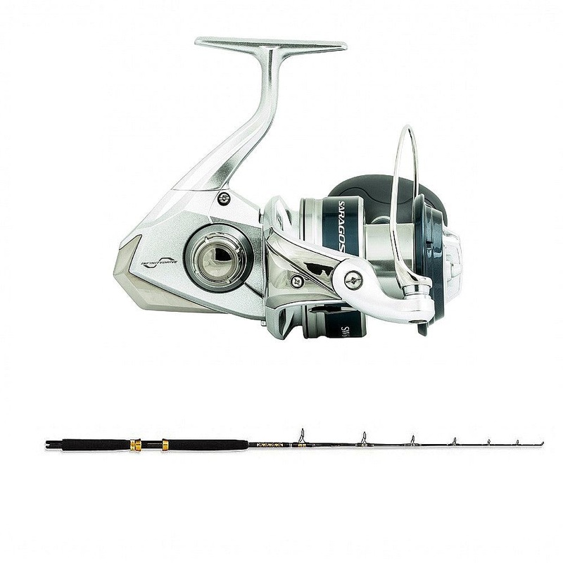Shimano SARAGOSA SW A 10000PG with SPC 10-25 COMP SPIN CG 7′ Combo