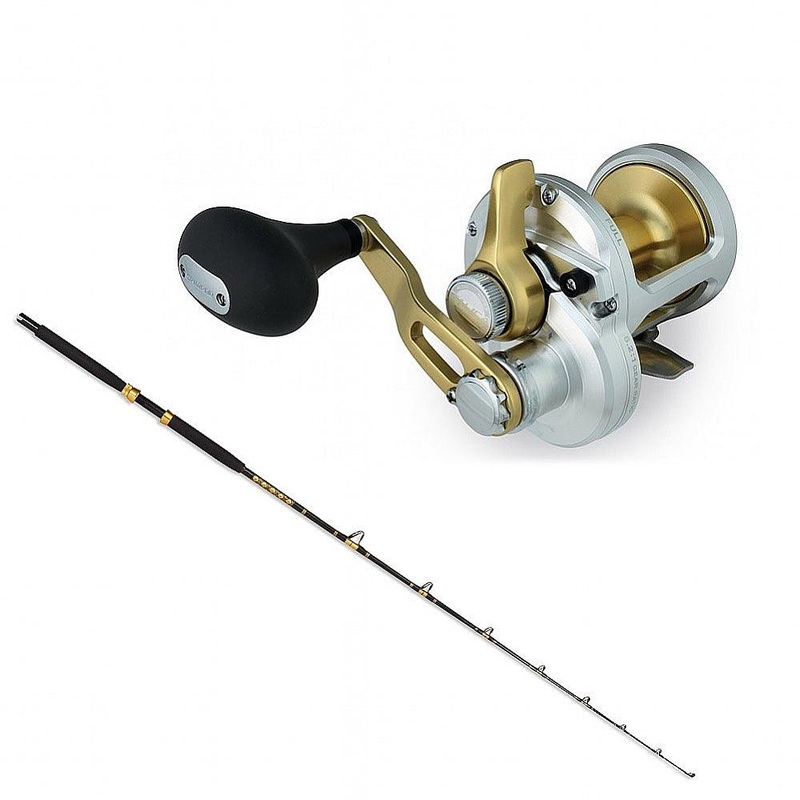 Shimano TALICA 8 LEVER DRAG with KC 10-25 7’0″ Composite CHAOS Gold Combo