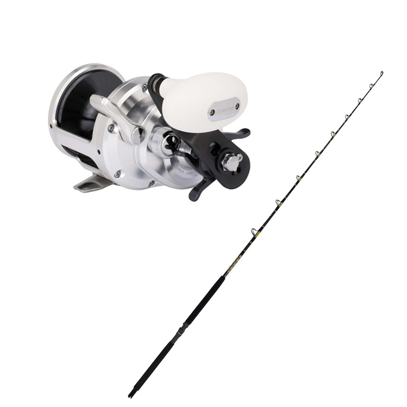 Shimano TRINIDAD 20A TROLLING REEL with KC 15-30 6’6″ Composite CHAOS Gold Combo