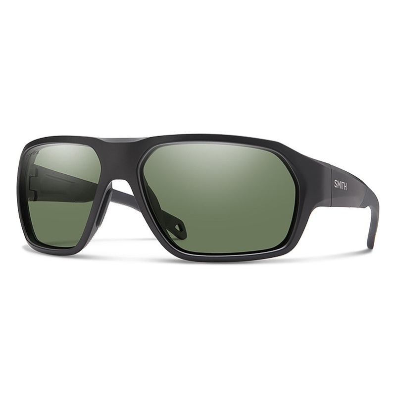 SMITH Deckboss Matte Black – ChromaPop Polarized Gray Green