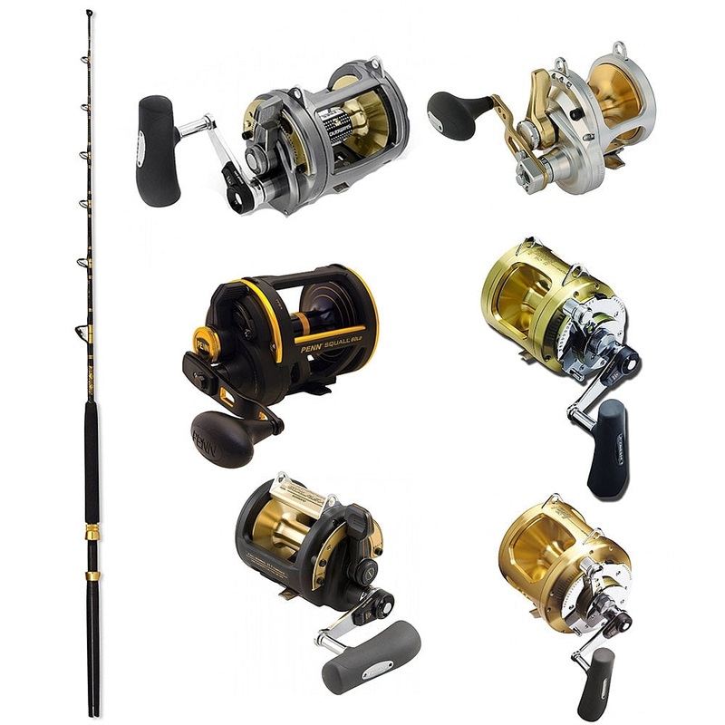 ECA 50-100 6′ Slick Butt CHAOS Gold With Reels Conventional & Trolling Combo