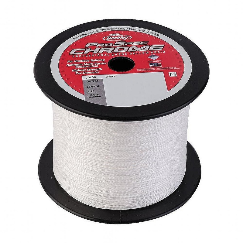 Berkley ProSpec Chrome Hollow Braid – White