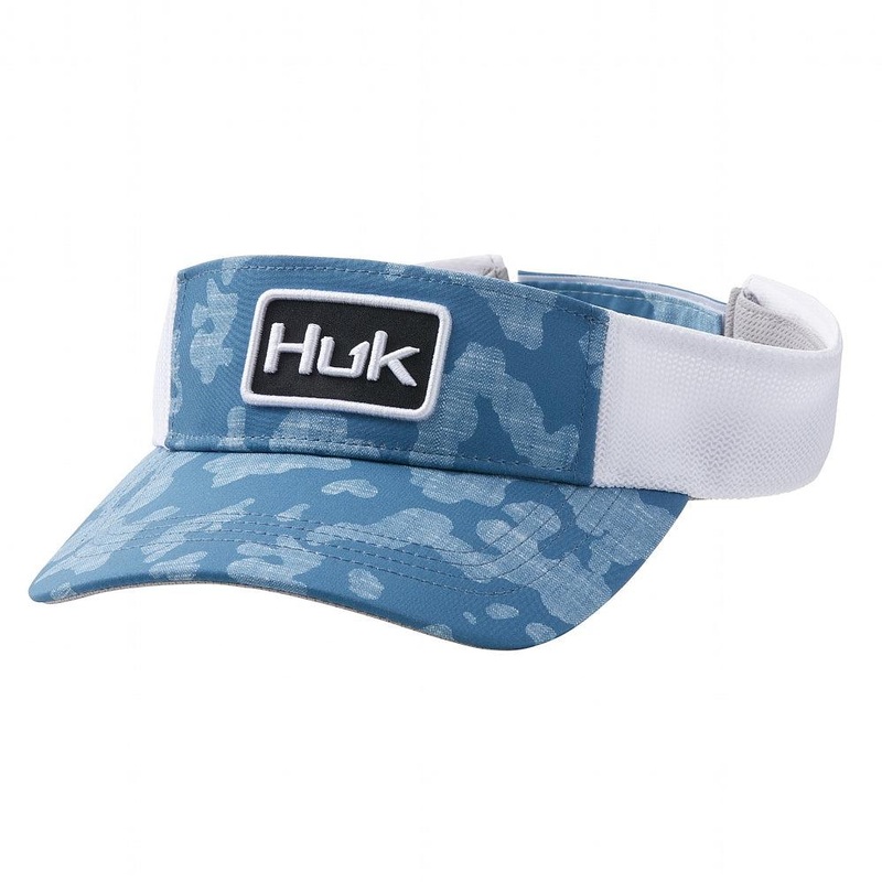 HUK Running Lakes Visor – Titanium Blue