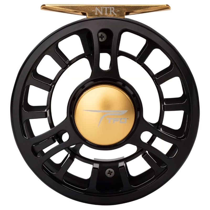 Temple Fork Outfitters NTR I Large Arbor Reel – Black/Gold