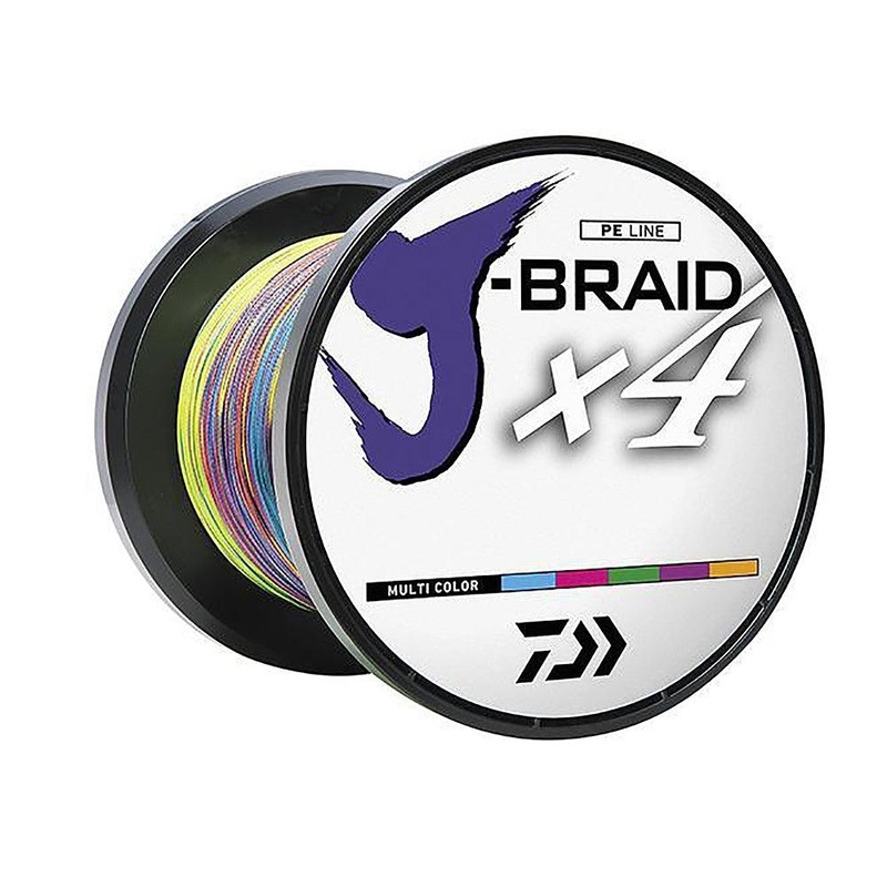 DAIWA J-Braid Braided Line X4 – Multi Color 3300yds