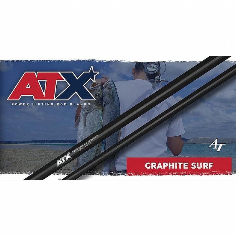 American Tackle ATX Graphite Surf 10′ (15-30#) Medium 2PC Rod Blank