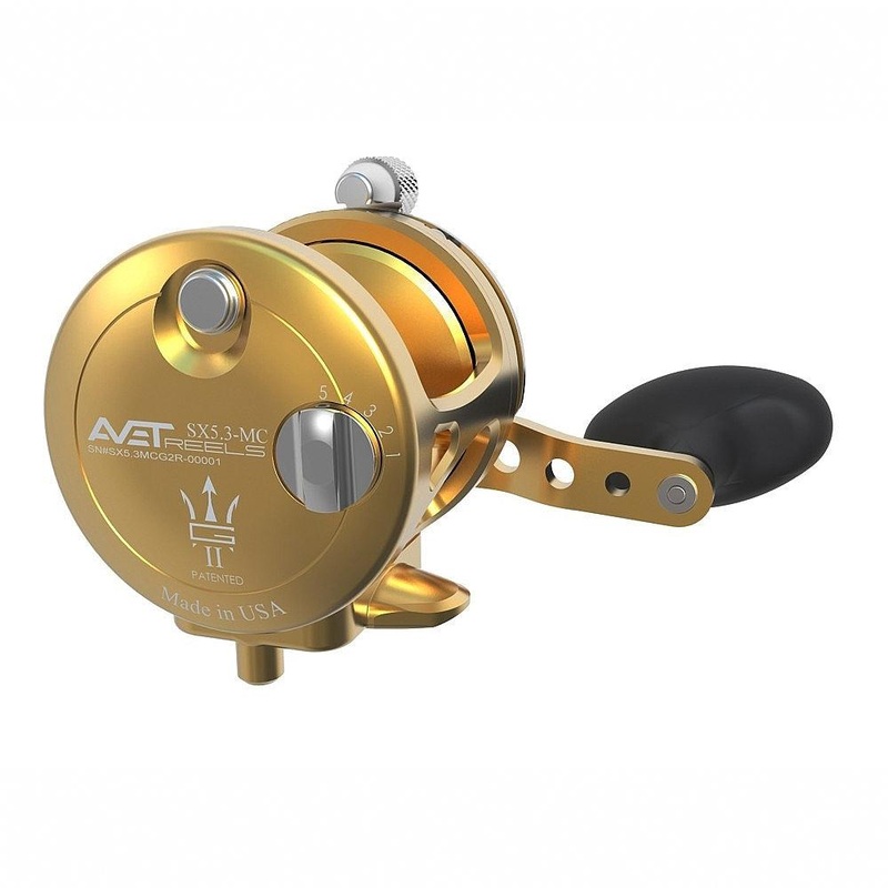 Avet SX 5.3 1SPD G2 MC Right Hand – Gold