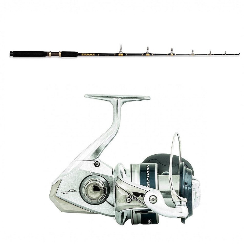 Shimano SARAGOSA SW A 10000PG with SP 15-30 7’0″ CHAOS Gold Combo