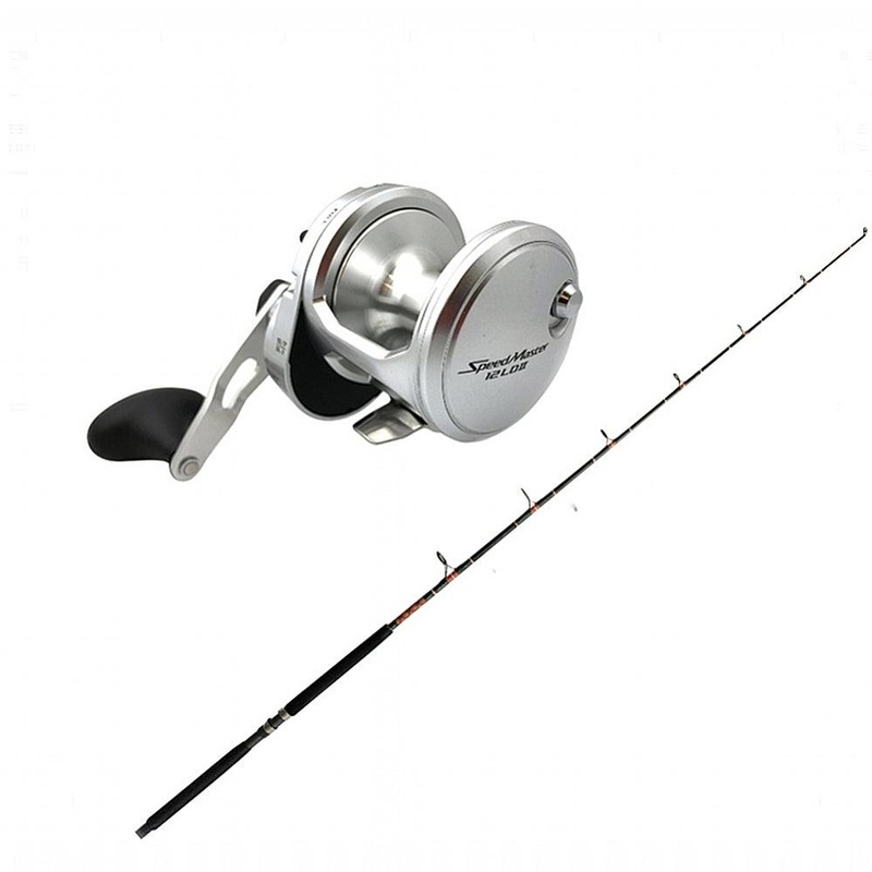 Shimano SpeedMaster II 25SPM w/ KC 20-40 7′ Composite Live Bait Rod Hurricanes