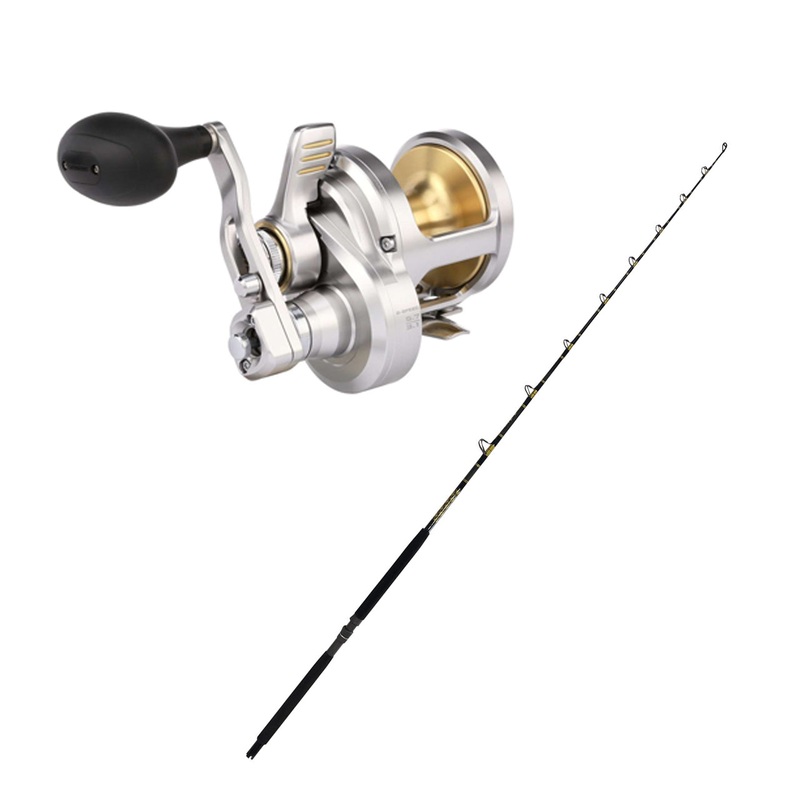 Shimano TALICA 12IIA LEVER DRAG with CHAOS KC 10-25 7FT Composite Gold Combo