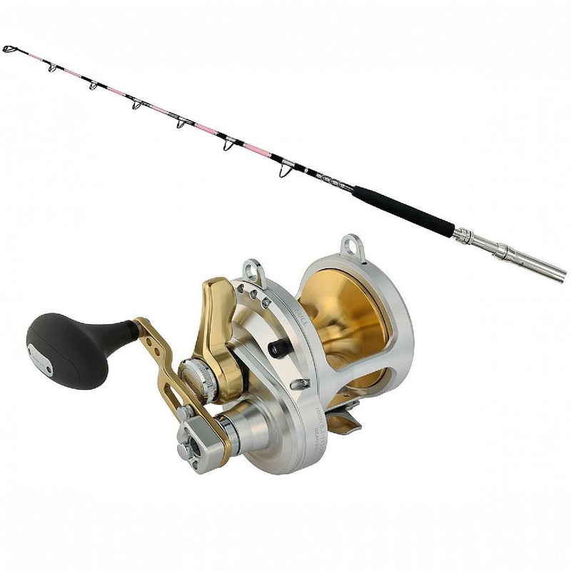 Shimano Talica 16 Lever Drag with ECL 15-30 6′ CHAOS Pink Combo