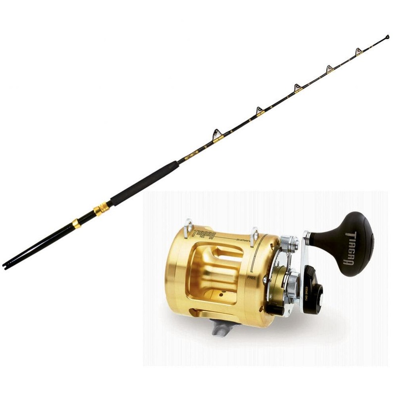Shimano TIAGRA16 Spooled with SUFIX Mono + CHAOS STA 30-50 2PC 5’6″FT