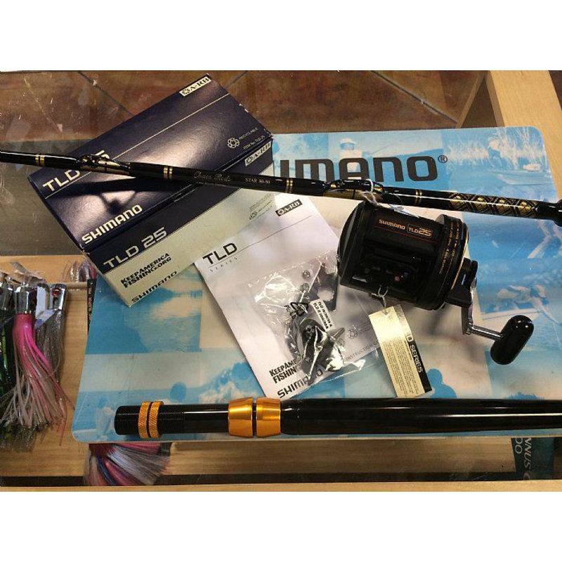 Shimano TLD 25 Reel with CHAOS STA 30-50 Stand-up Rod COMBO