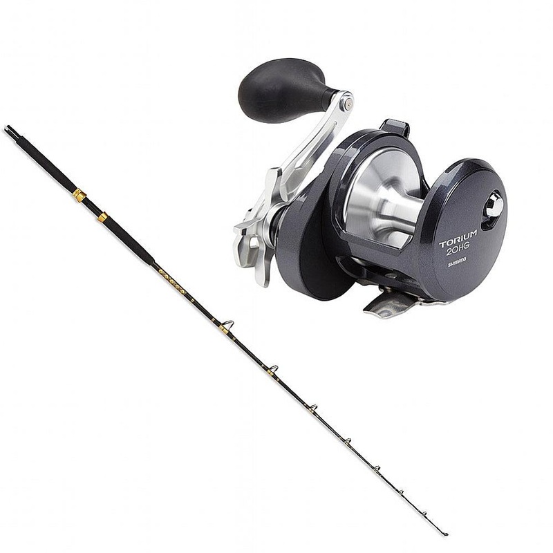 Shimano TORIUM 16 HGA STAR DRAG REEL with K 12-40 7’0″ CHAOS Gold Combo