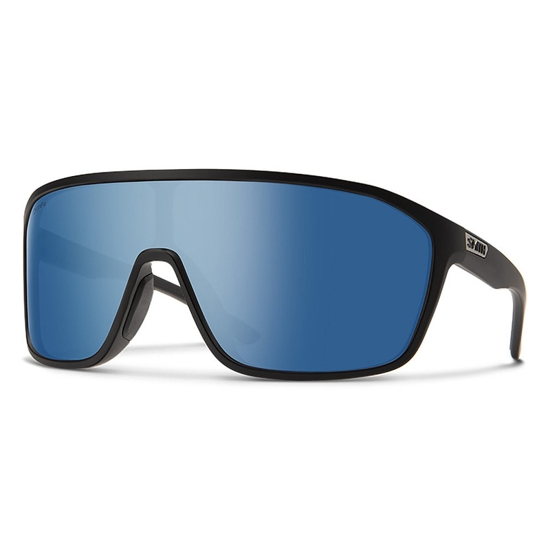 SMITH Boomtown Matte Black – ChromaPop Polarized Blue Mirror