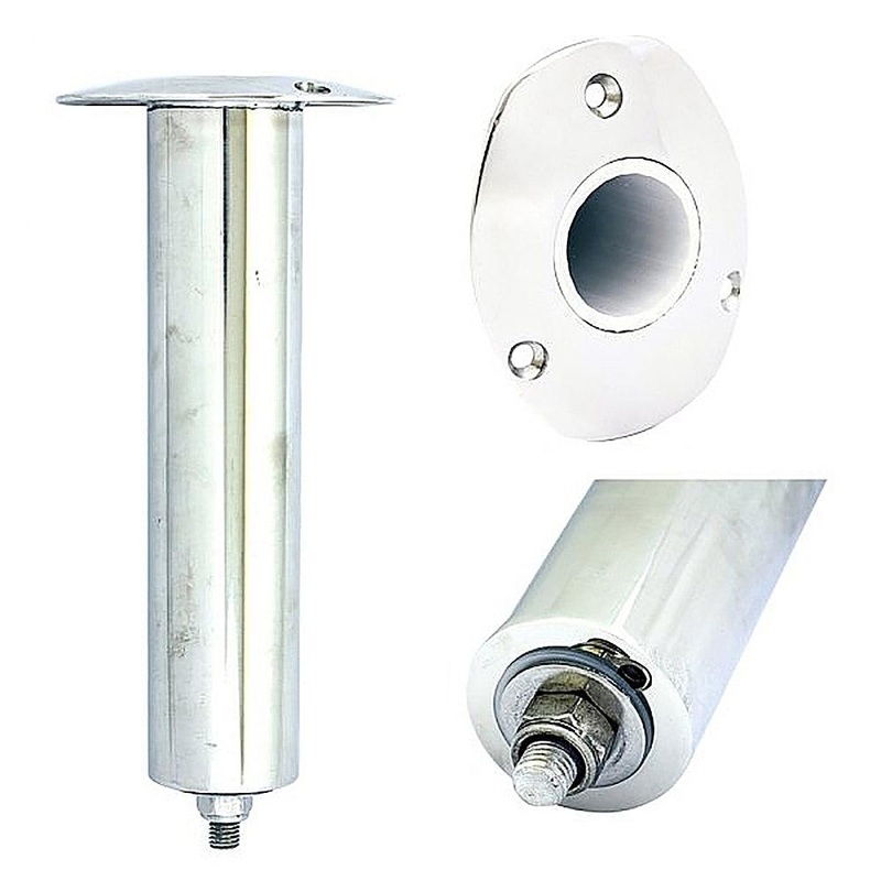 Tigress 0 316 Stainless Steel Oval Head Swivel Rod Holder: 10-1/2″ L & 1-7/8″ I.D.