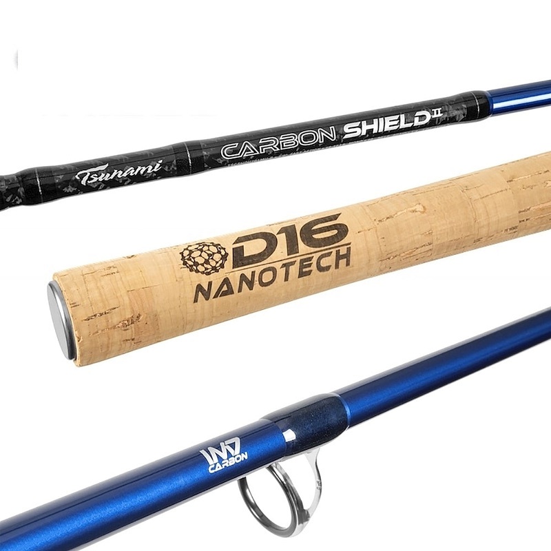 Tsunami Carbon Shield II Boat Cast Rod CII701H – Blue