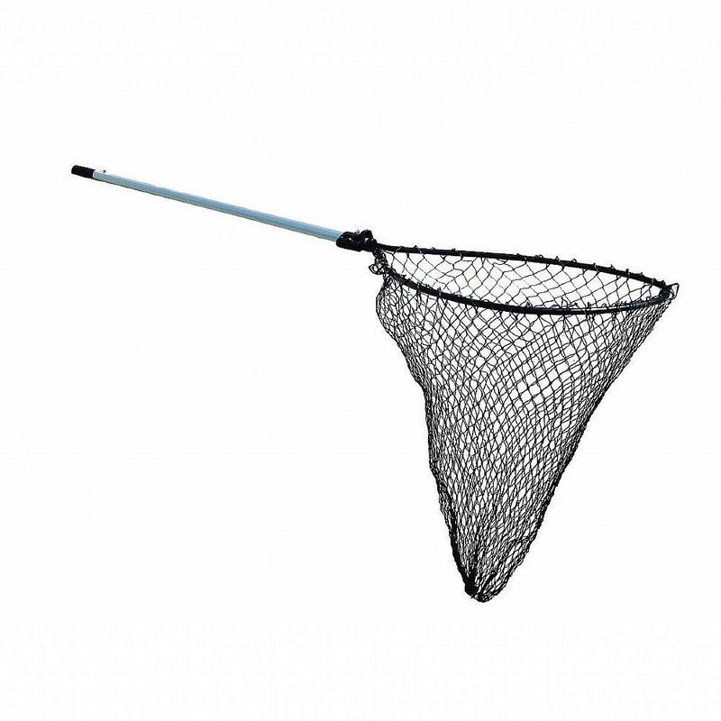 Frabill 5410 Pro-Formance Landing Net 26″x30″ Teardrop 48″ Slide Black