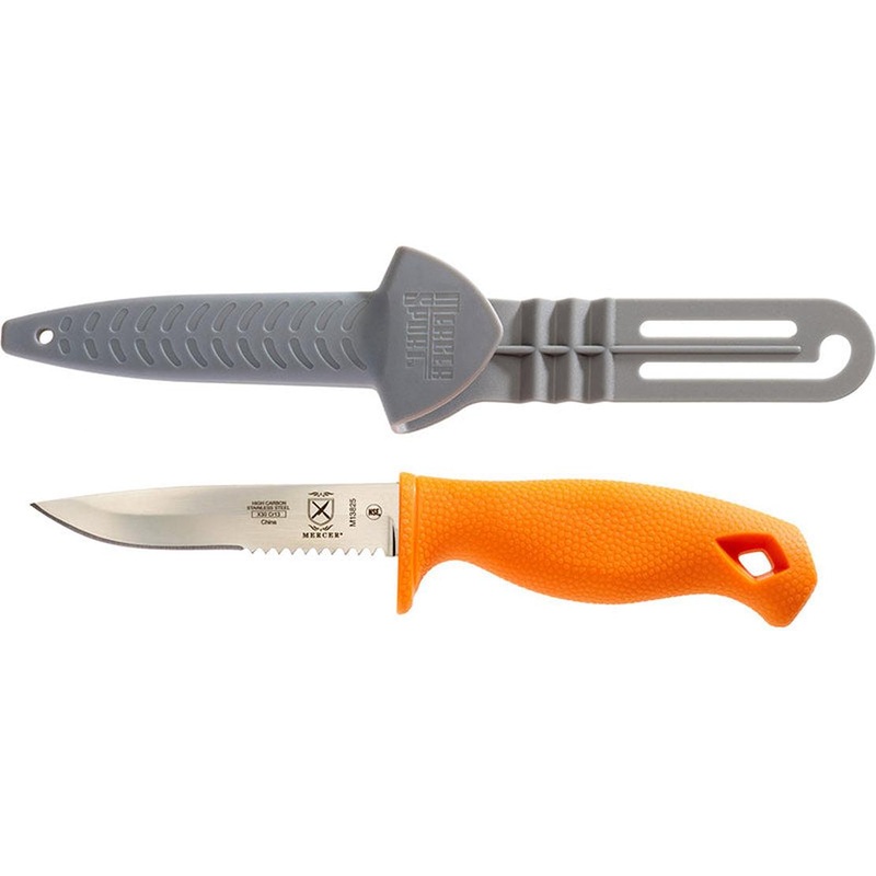 MERCER SPORT 4″ Bait Knife with Sheath Retail Packaged