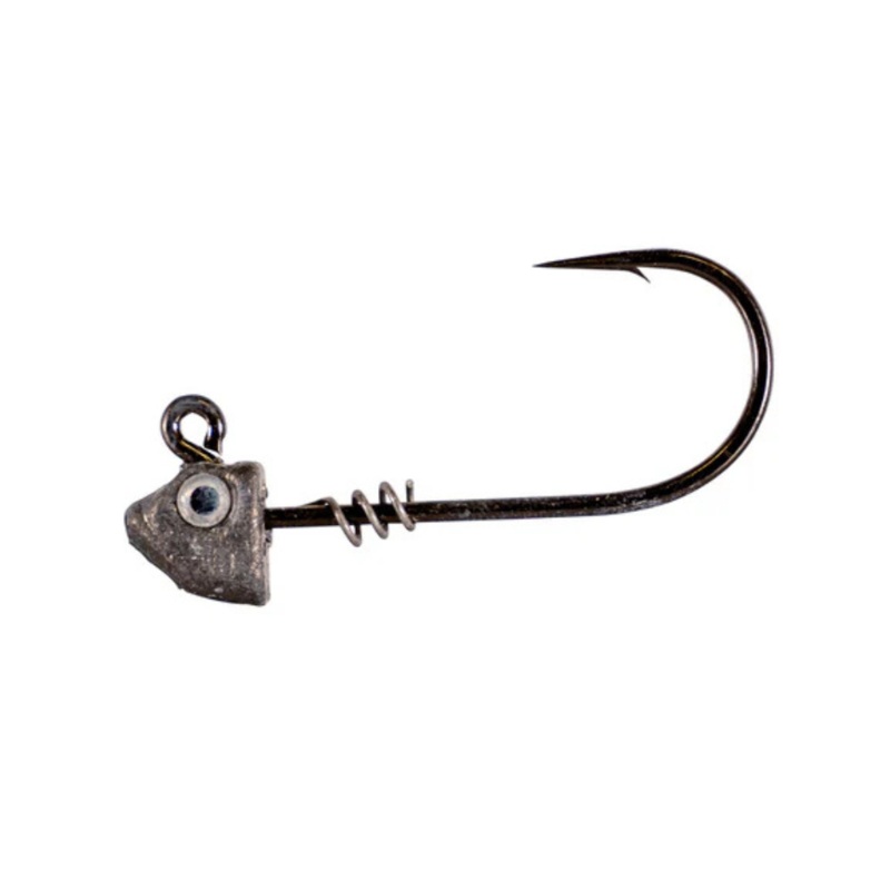R&R Minnow Jigheads- Black Nickel 2x Mustad Hook