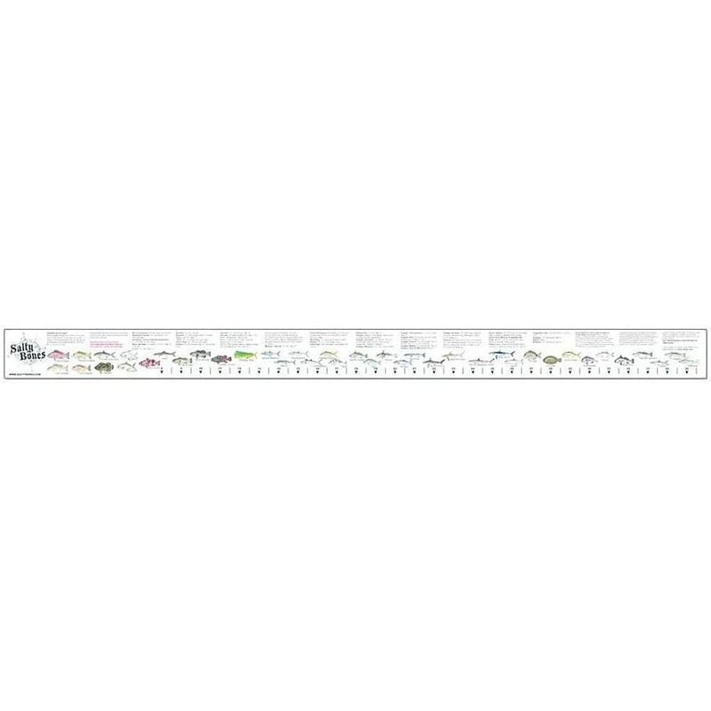 Salty Bones FS50 Decal Fish Ruler 36″