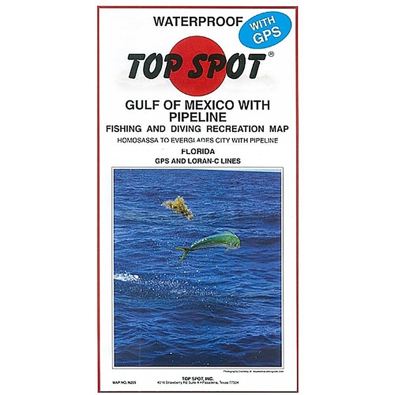 Top Spot Fishing Map N205, Homossassa to Everglades City – With Pipeline