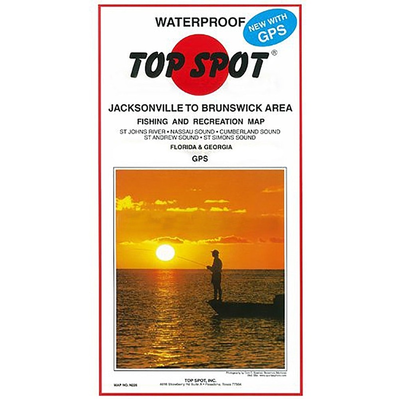 Top Spot Fishing Map N226, Jacksonville to Brunswick – St. Mary’s
