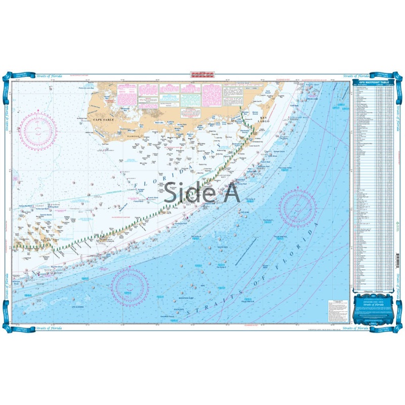 Waterproof Charts 10F Straits of Florida Fishing Offshore Fish & Dive