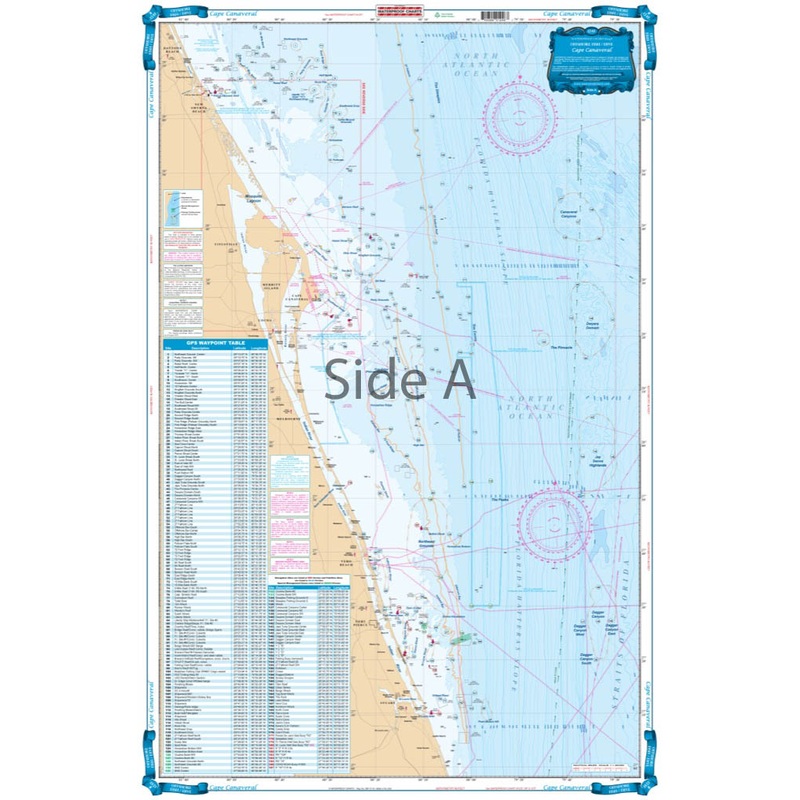 Waterproof Charts 124F Cape Canaveral Fishing Offshore Fish &